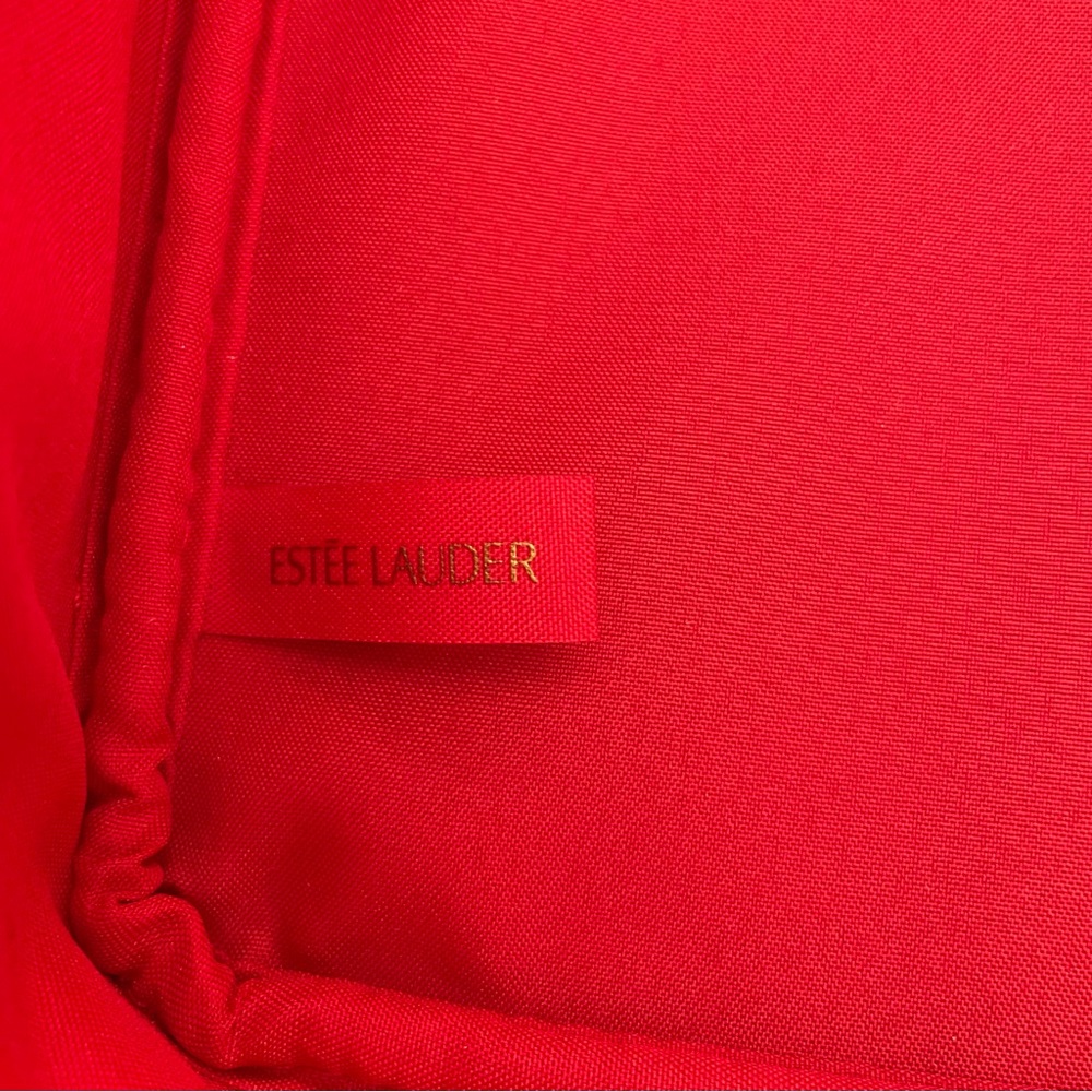 Estee Lauder Red Playing Cards Symbols Cosmetic Makeup Case - Picture 8 of 10